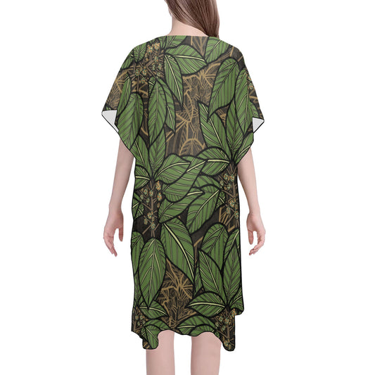 Olona Mid Length Chiffon Cover Up with Side Slits Mid-Length Side Slits Chiffon Cover Up