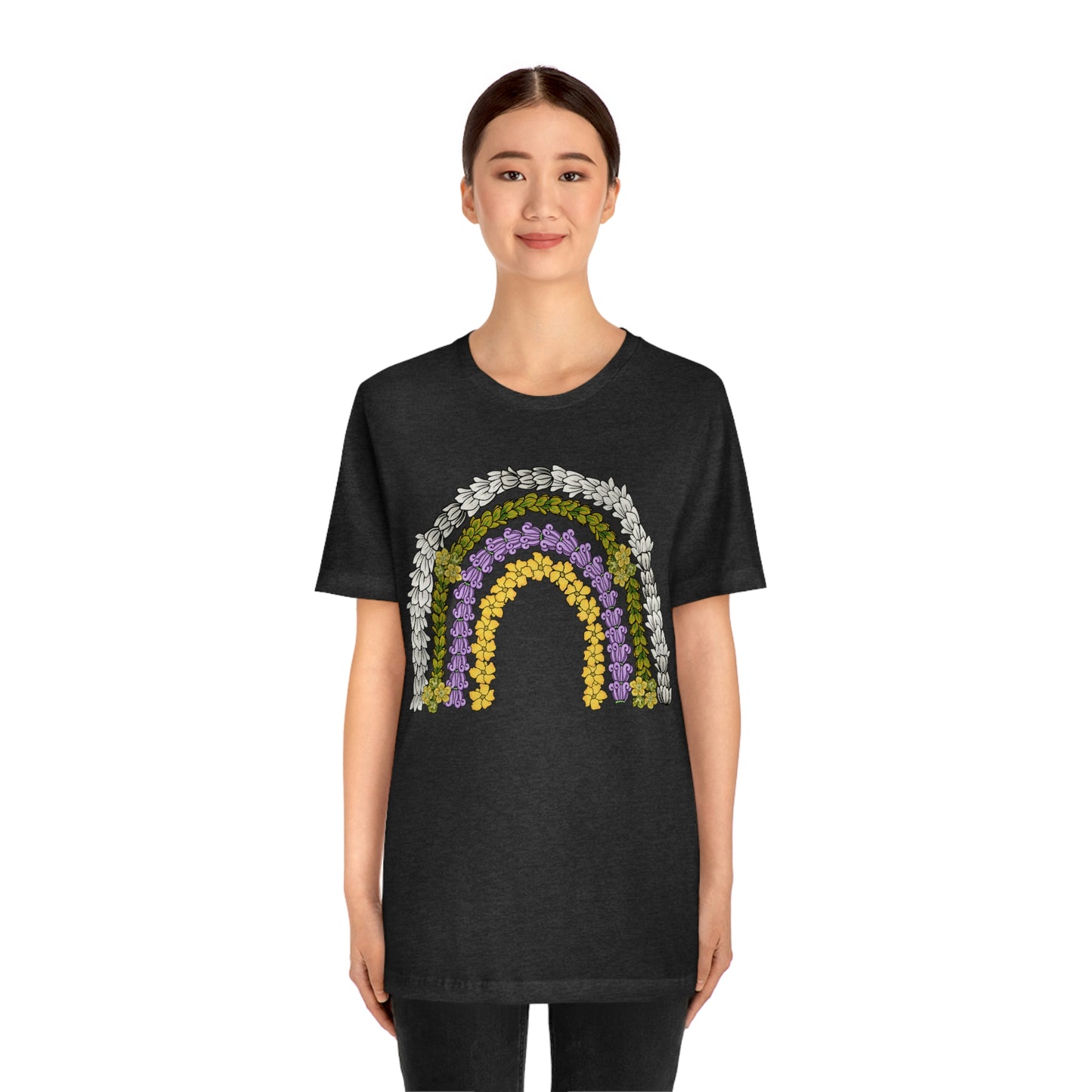 Rainbow Lei Unisex Jersey Short Sleeve Tee