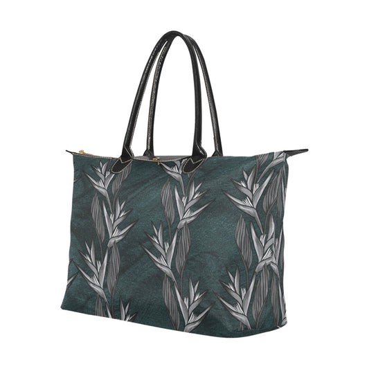 Heliconia Teal Watercolor Single Shoulder Handbag Single-Shoulder Lady Handbag