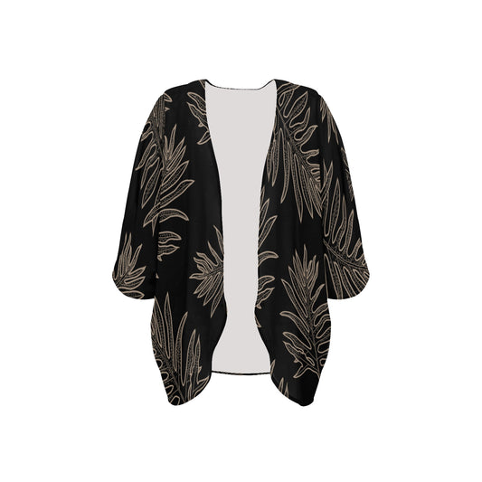 Laua'e Hawaiian Fern Women's Kimono Chiffon Cover Up Women's Kimono Chiffon Cover Up