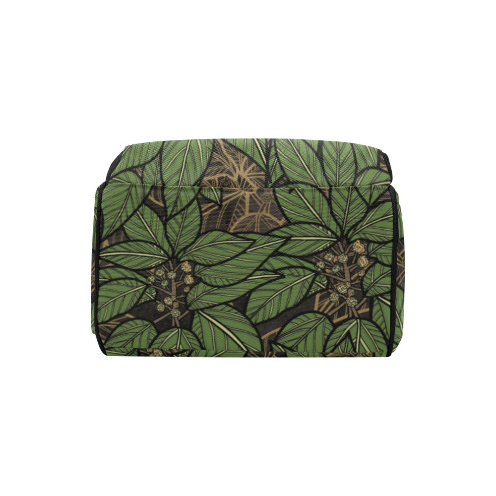 Olona Hawaiian Print Mommy Backpack or Planner Bag - Multi-Function Backpack