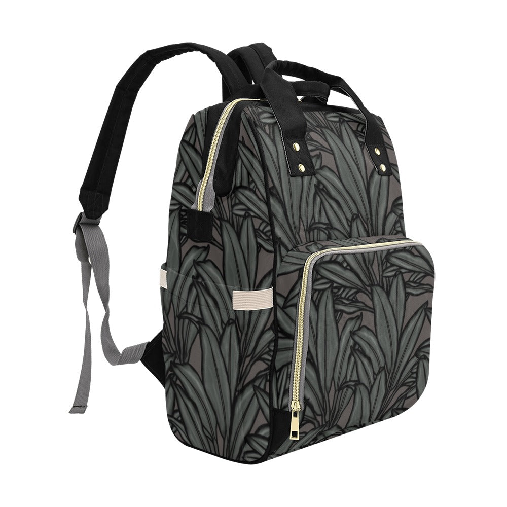 La'i Ti-Leaf Hawaiian Print Multi-Function Diaper Bag Backpack