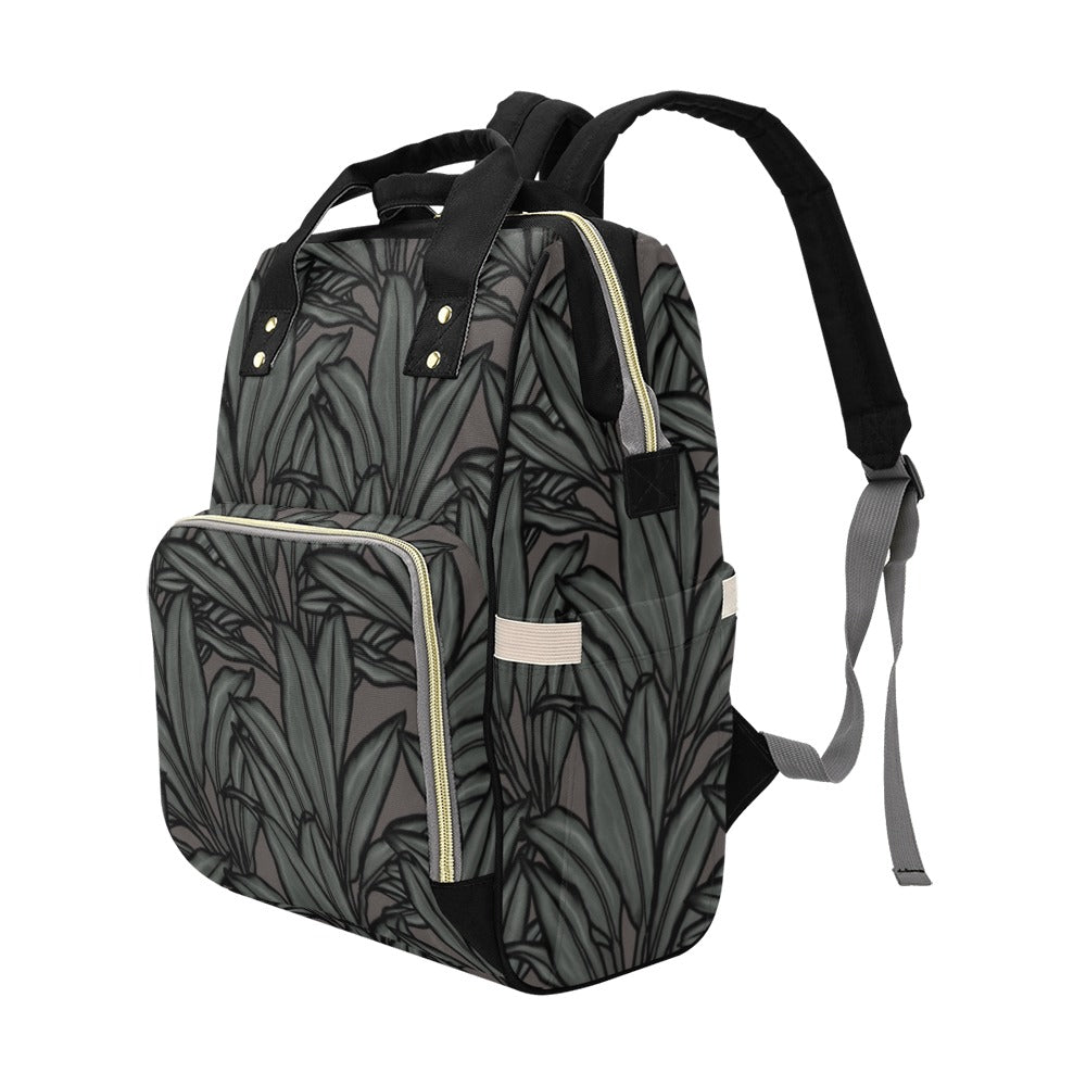 La'i Ti-Leaf Hawaiian Print Multi-Function Diaper Bag Backpack