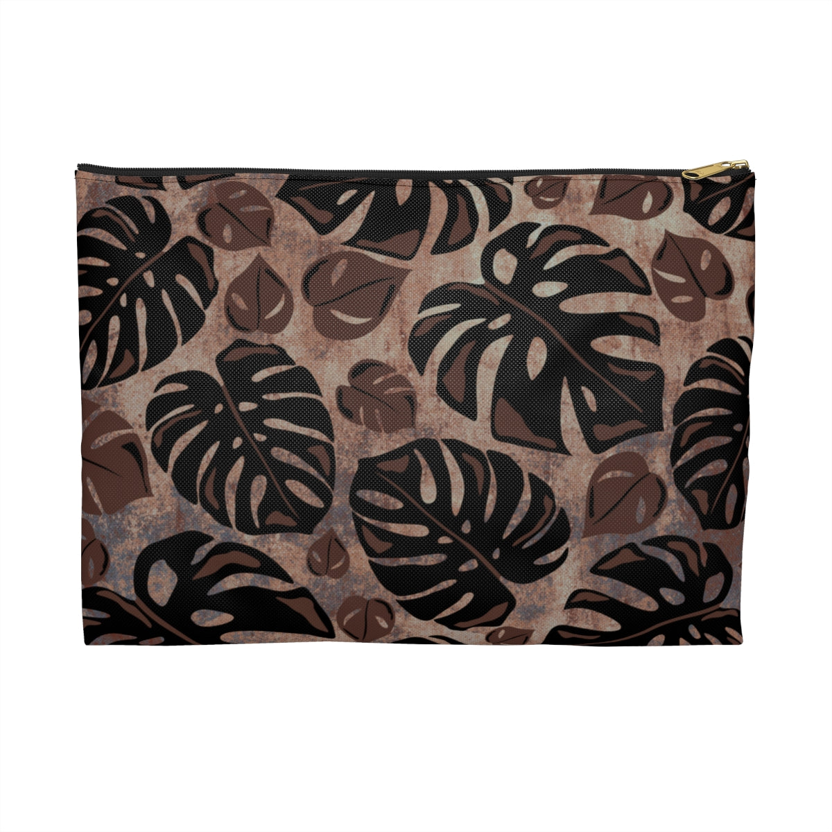Monstera Watercolor Accessory Pouch