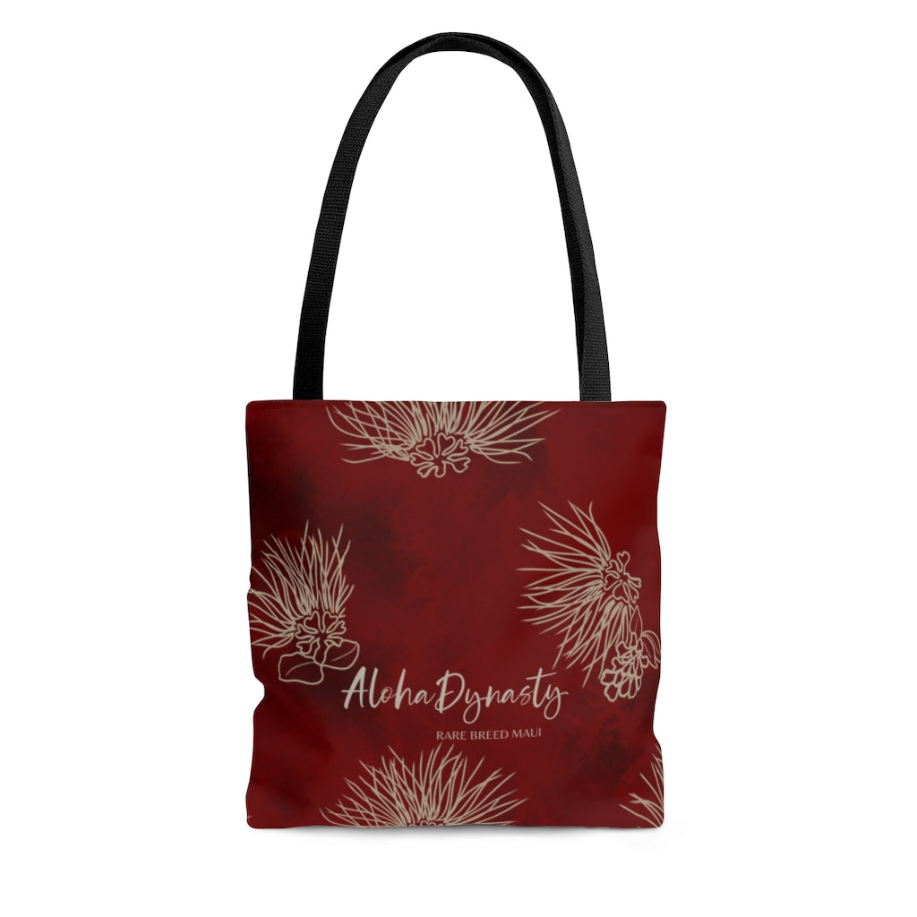 Red Ohia Lehua Watercolor Tote Bag