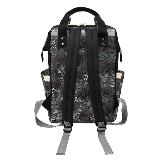 'Ohi'a Lehua Design Diaper Bag Backpack Multi-Function Diaper Backpack/Diaper Bag