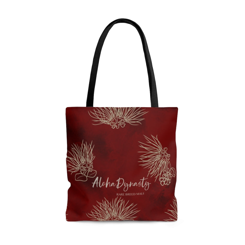 Red Ohia Lehua Watercolor Tote Bag