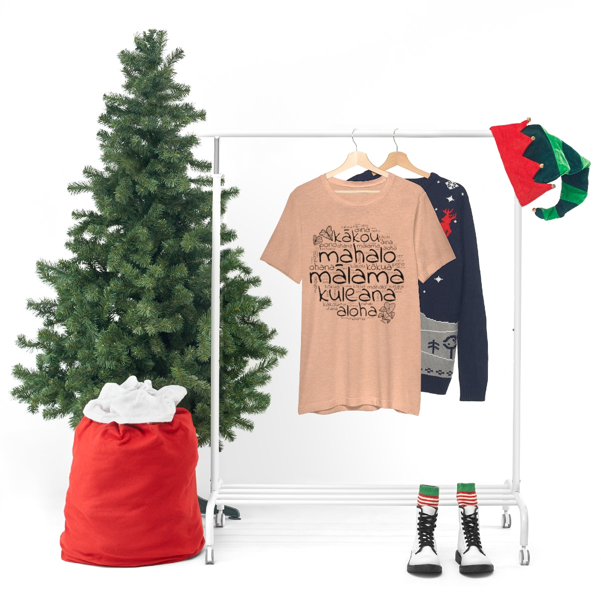 Hawaiian 'Olelo Hawai'i Kuleana with Kalo Plant T-Shirt, Unisex Jersey Short Sleeve Tee