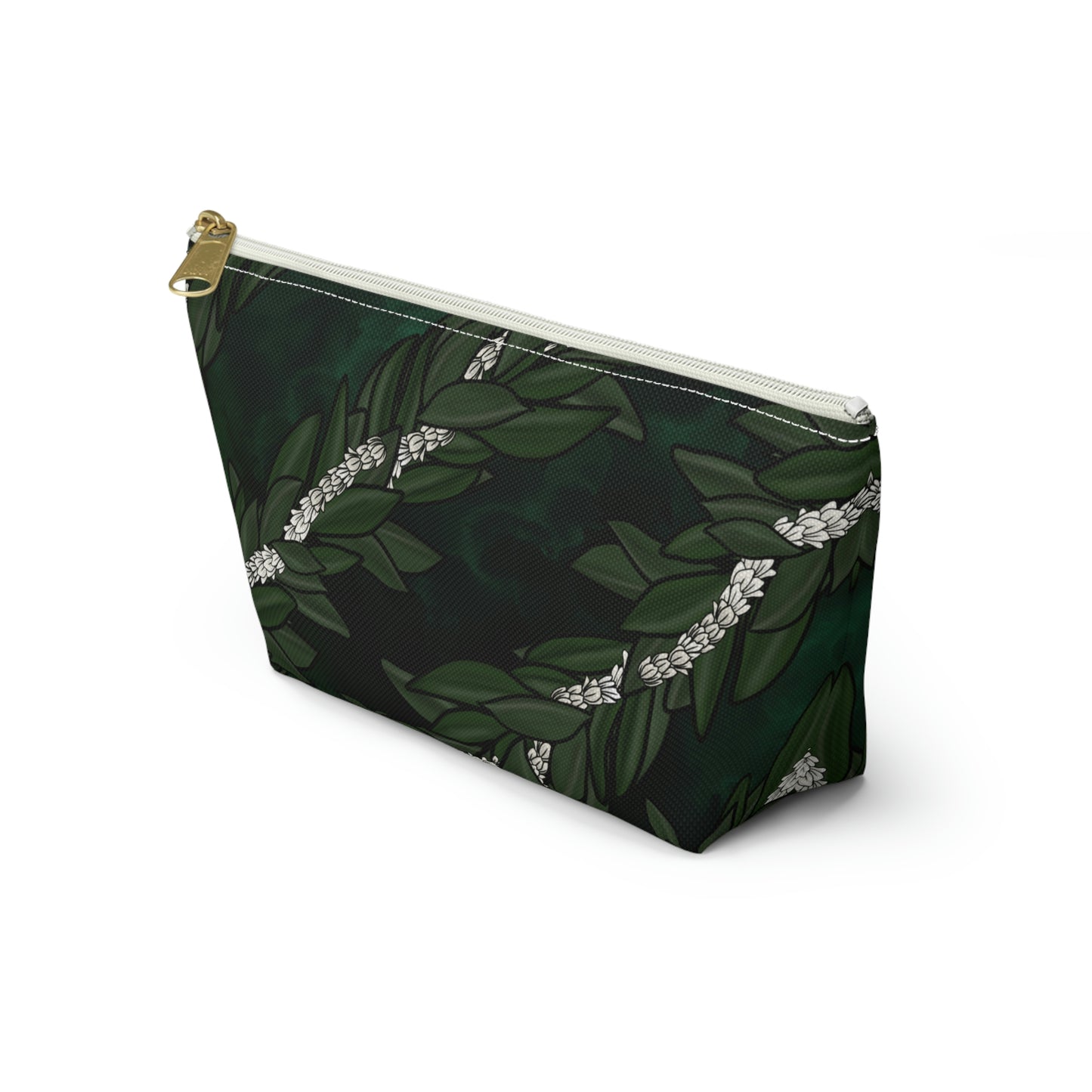 Pikake Maile Lei Accessory Pouch w T-bottom