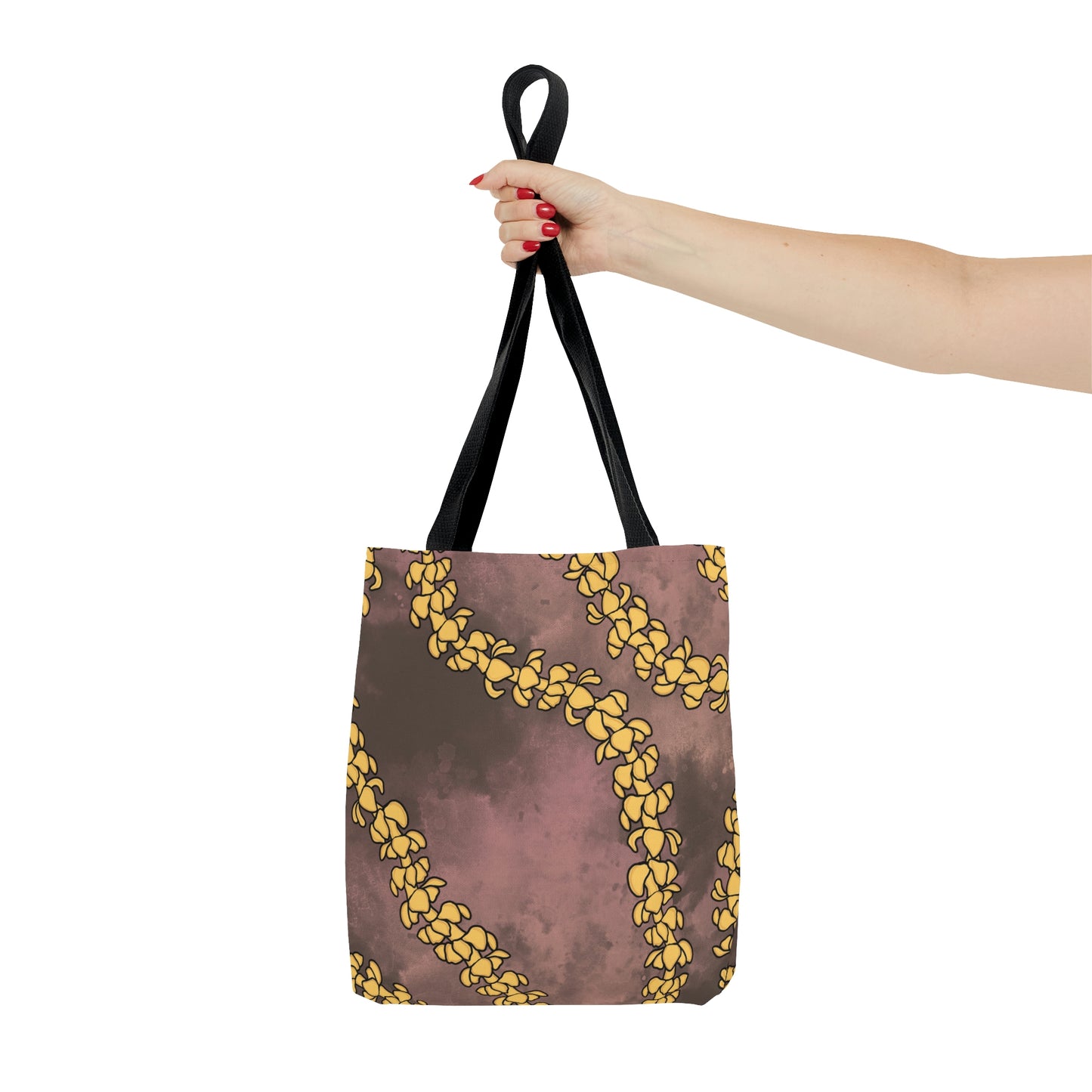 Puakenikeni Lei Dusty Blush Watercolor Tote Bag
