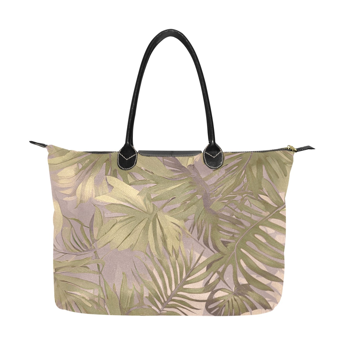 Hawaiian Tropical Print Soft Tones Single Shoulder Handbag