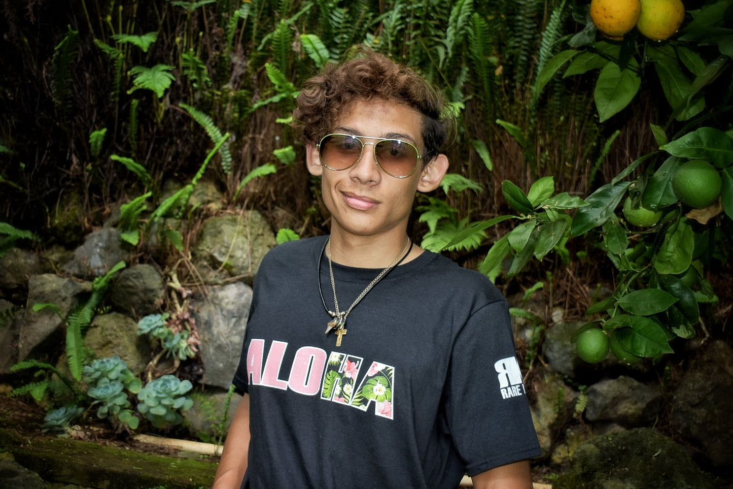 ALOHA Shaka Floral Short-Sleeve Unisex T-Shirt
