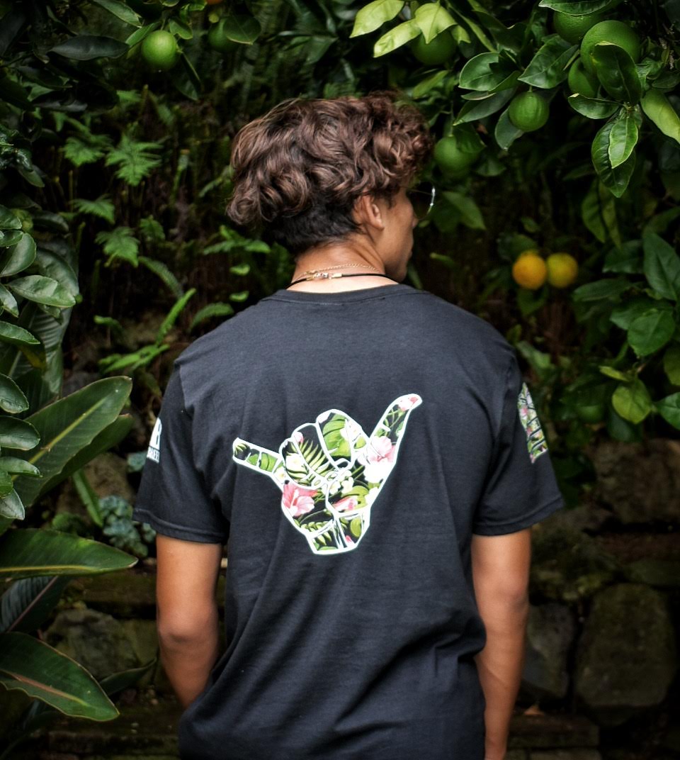 ALOHA Shaka Floral Short-Sleeve Unisex T-Shirt