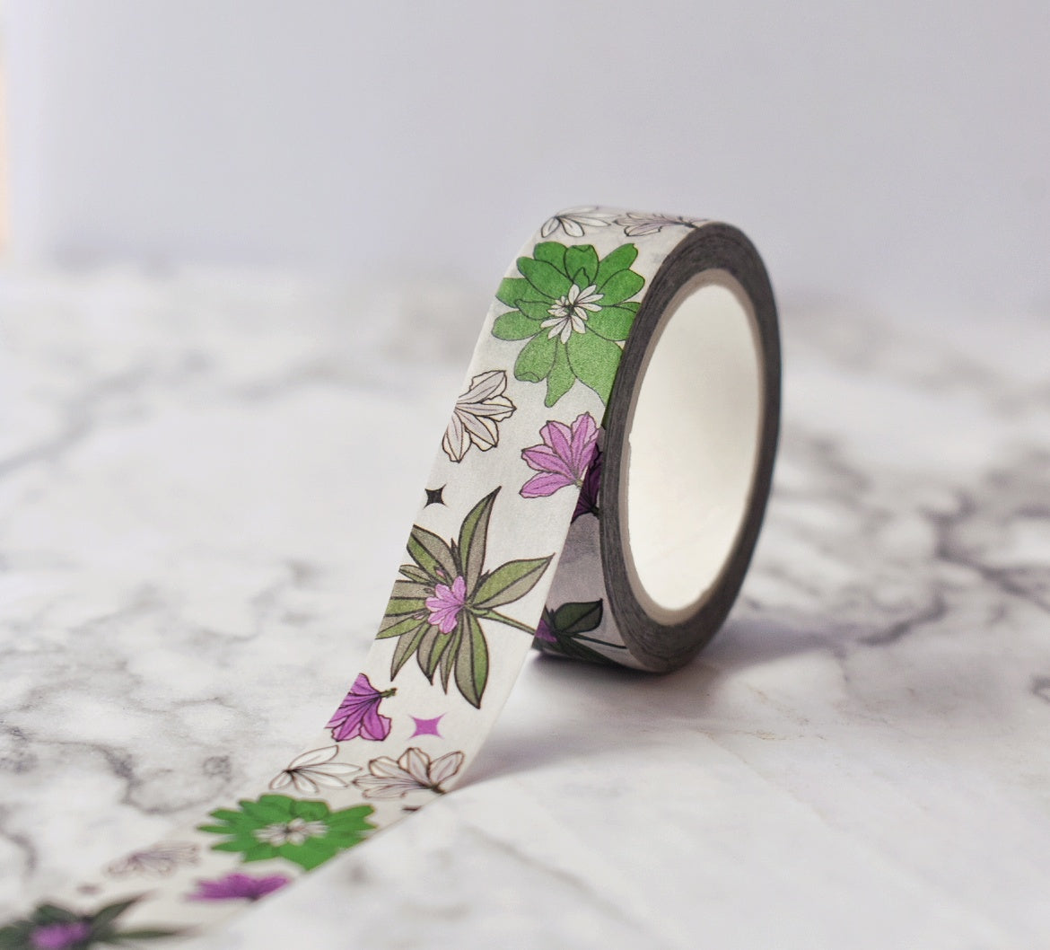 Naupaka Kuahiwi a me Naupaka Kahakai Washi Tape
