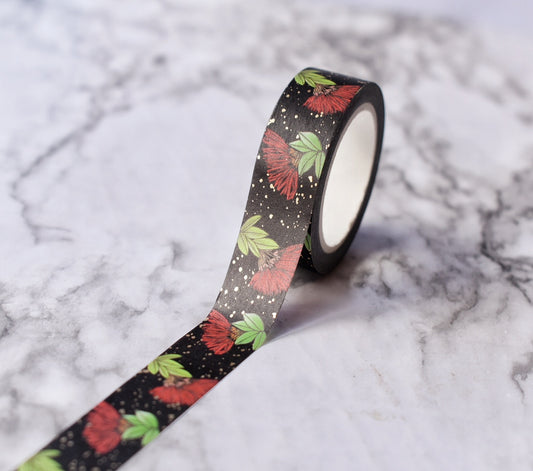 ʻŌhiʻa Lehua Washi Tape with Gold Foil