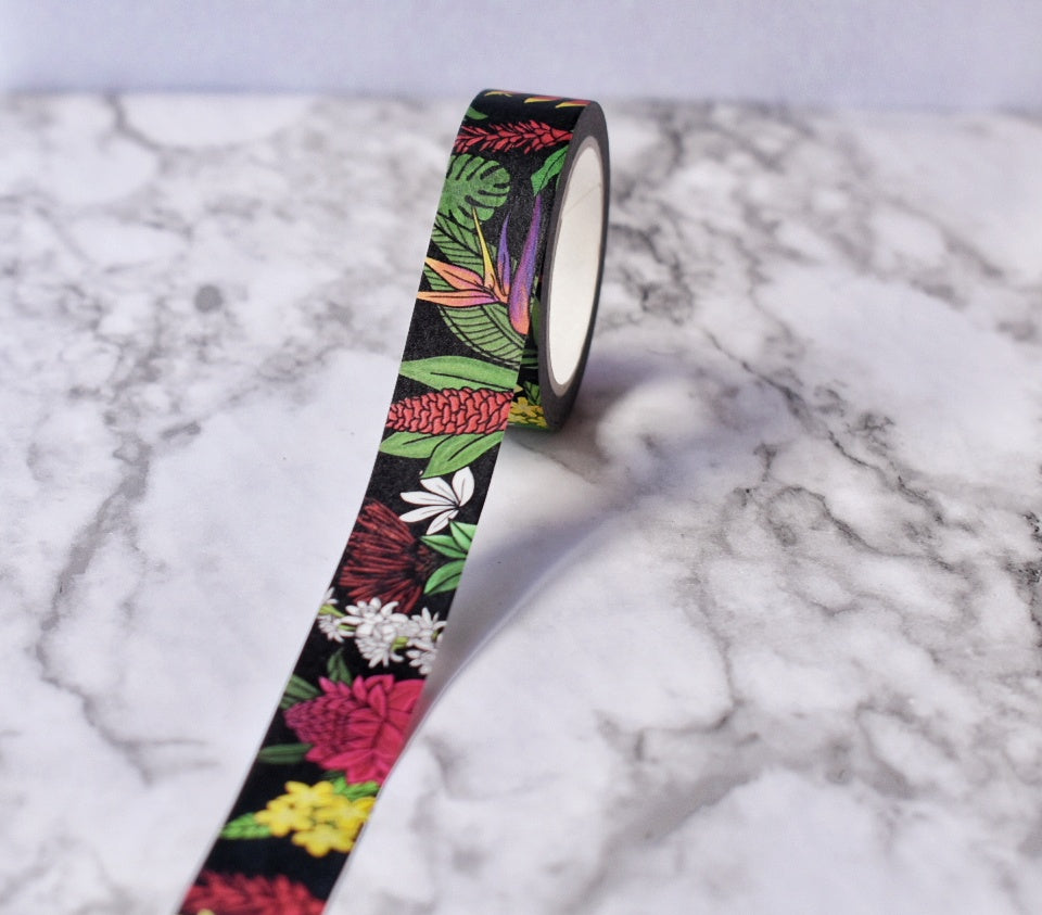 Hawaii Tropical Floral Washi Tape