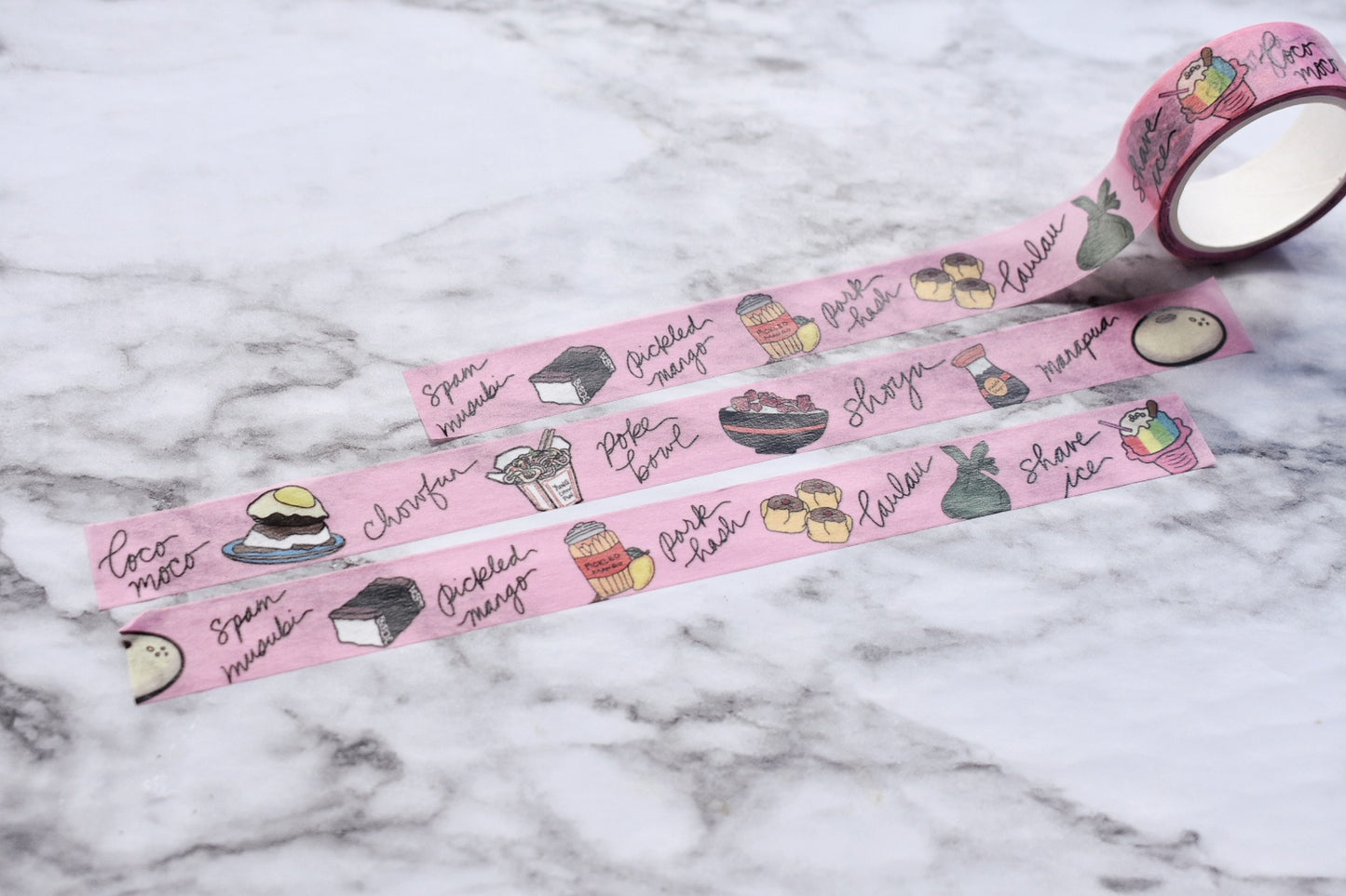 Hawaii Kine Local Grindz Washi Tape