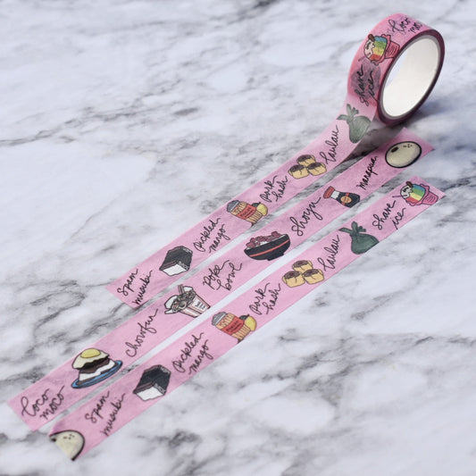 Hawaii Kine Local Grindz Washi Tape