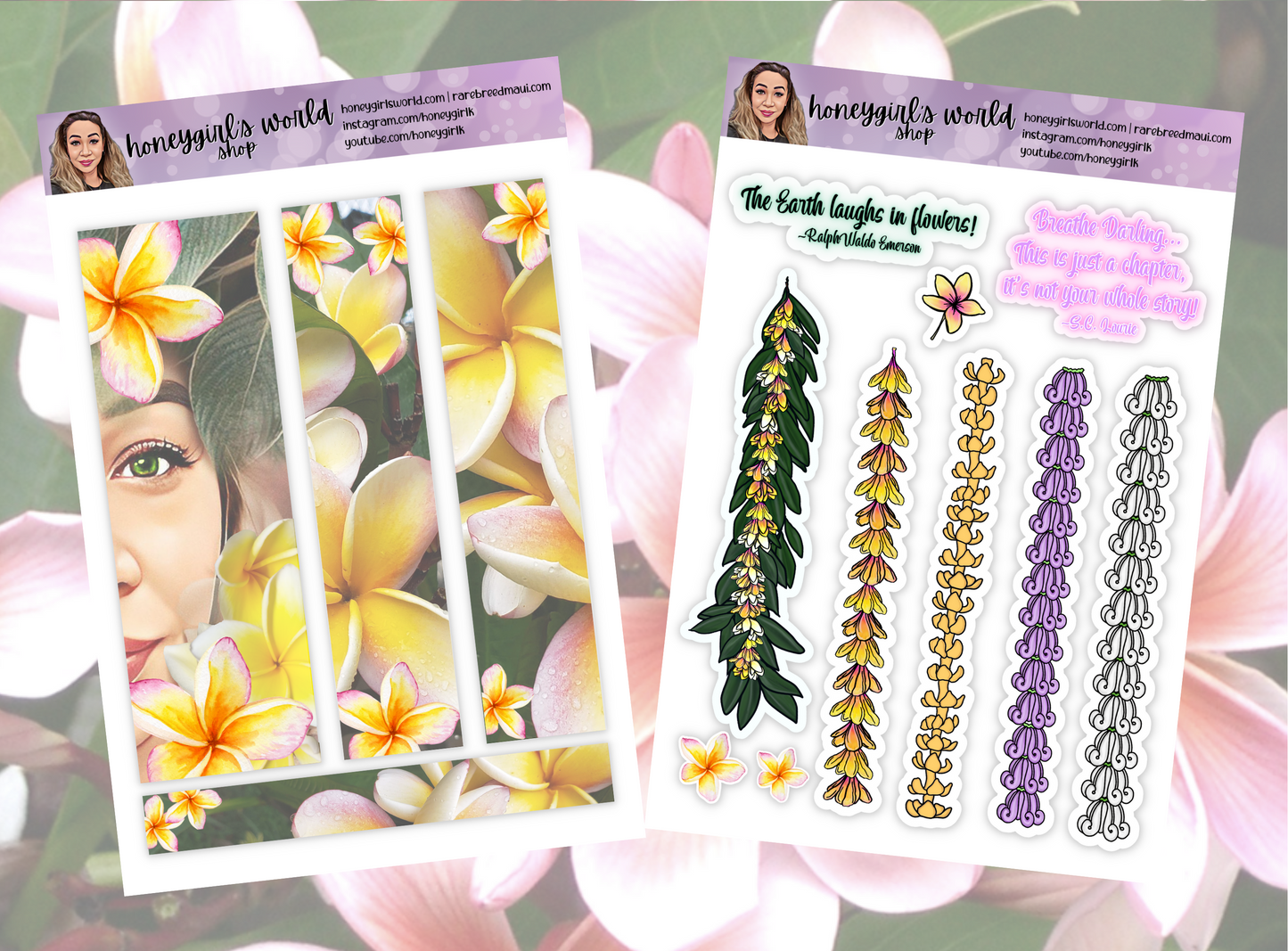 May Monthly Planner Sticker Kit - May Day is Lei Day in Hawaii - 8 Pages Total, for use with Planners & Bullet Journals