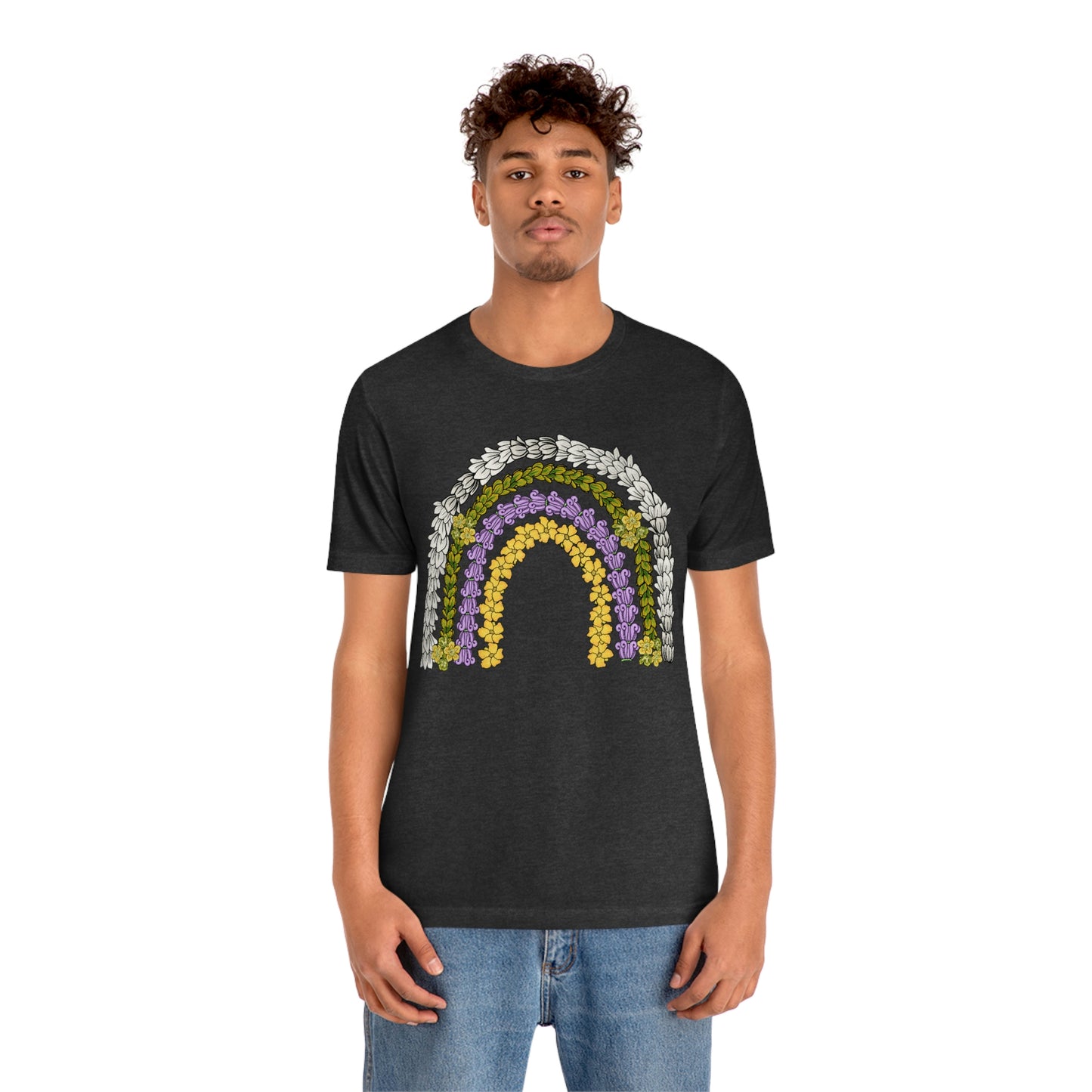 Rainbow Lei Unisex Jersey Short Sleeve Tee