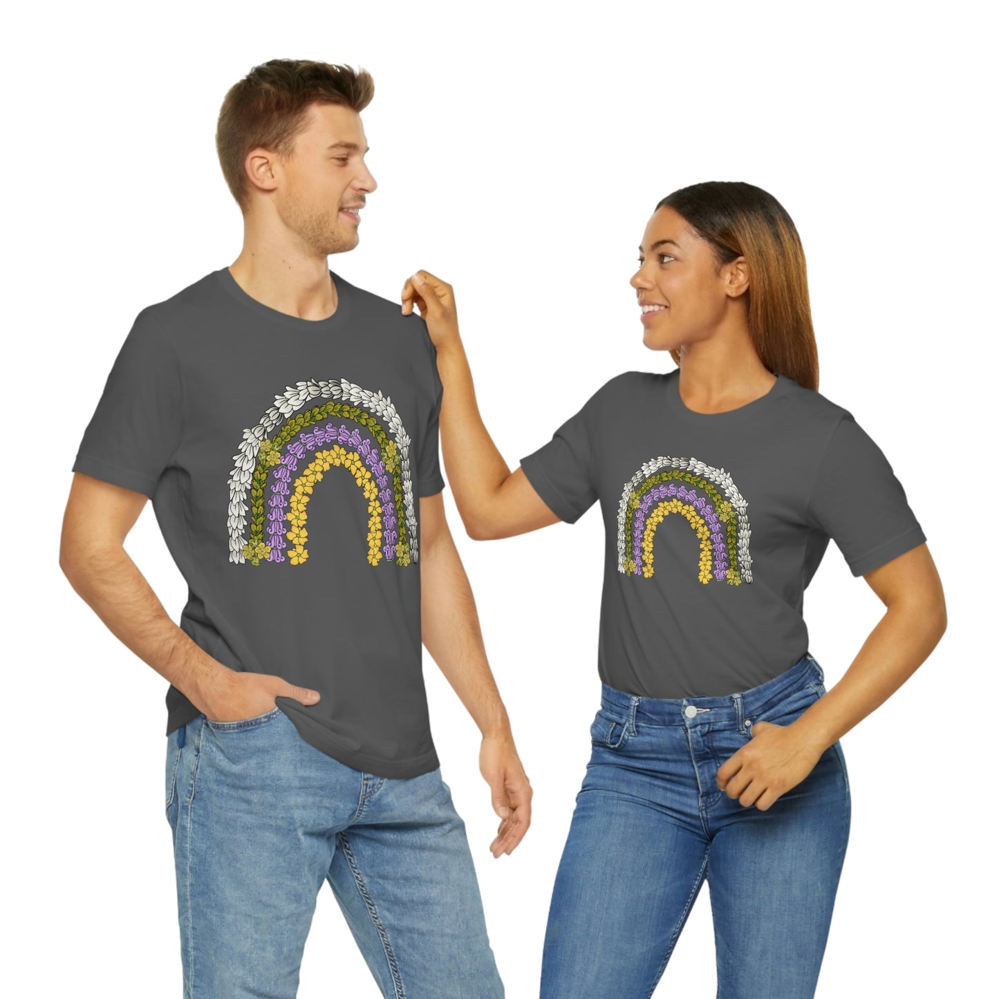 Rainbow Lei Unisex Jersey Short Sleeve Tee