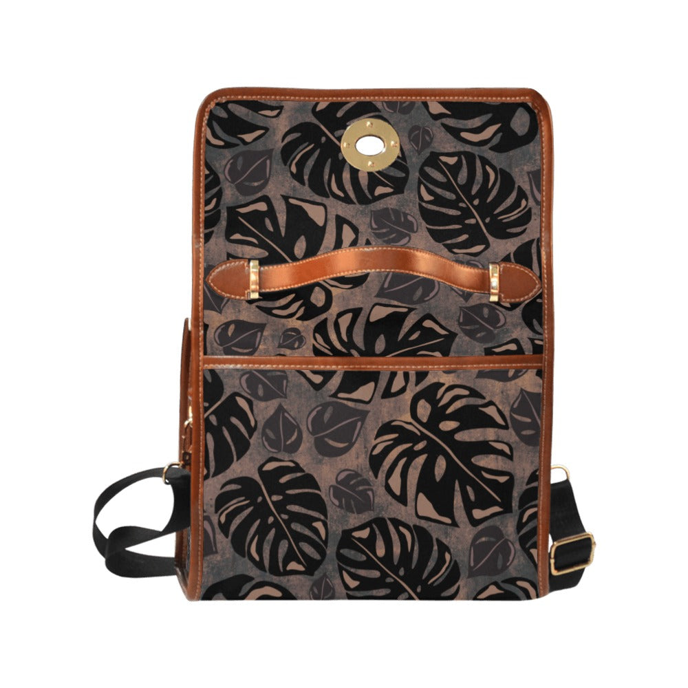 Monstera Waterproof Canvas Bag