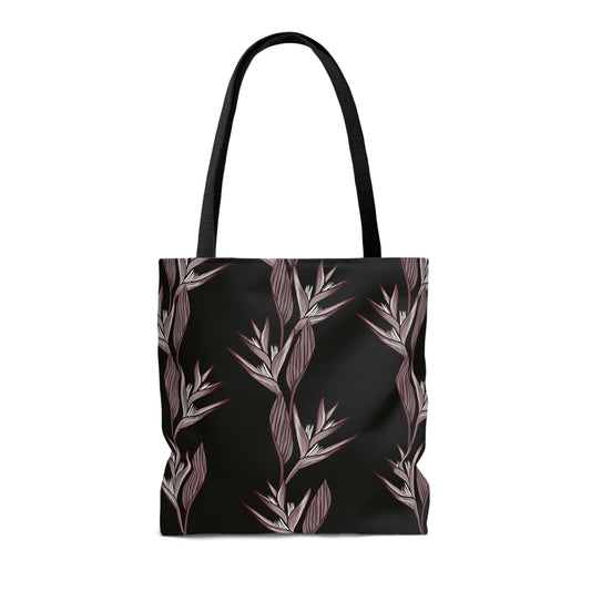 Heliconia Flower Print Tote Bag