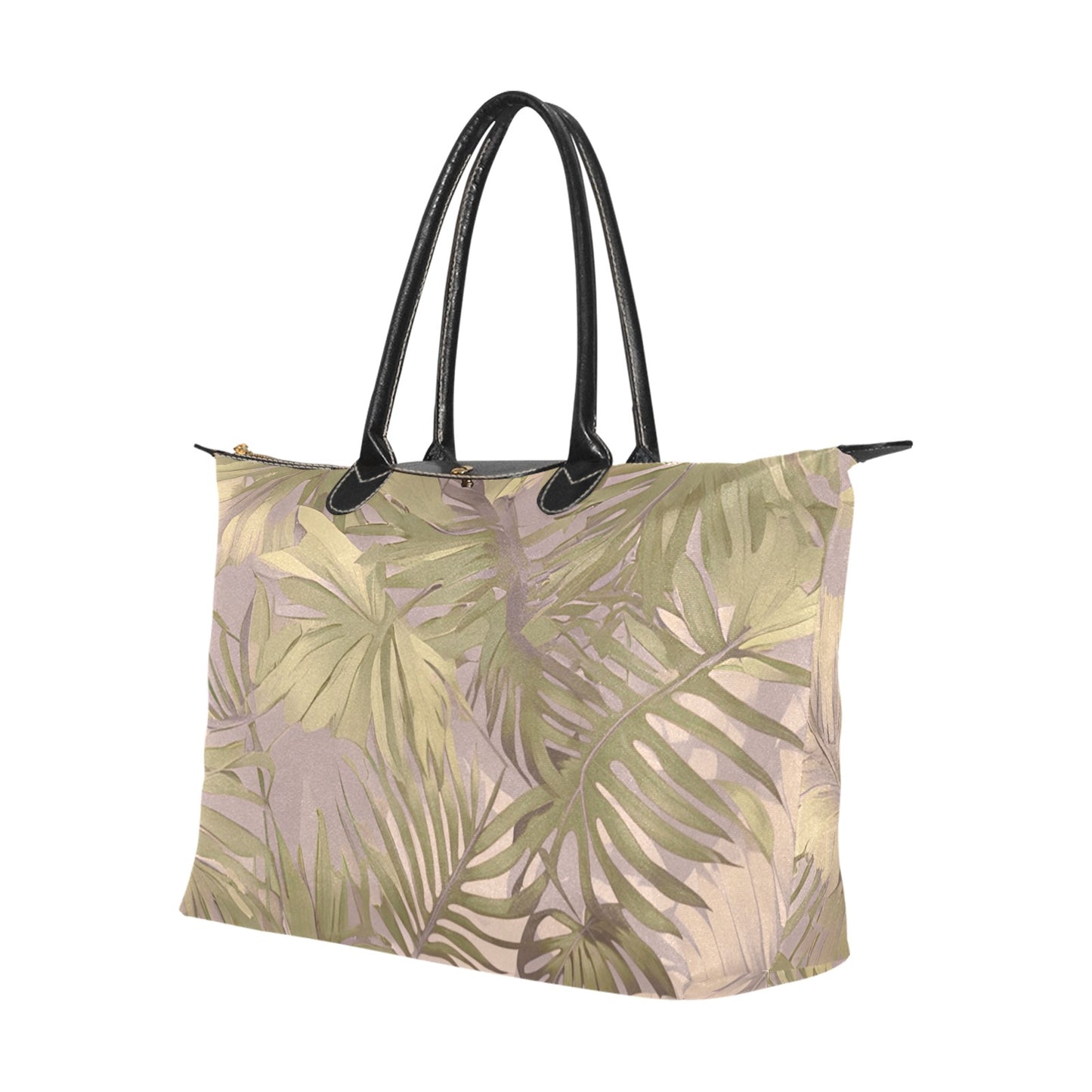 Hawaiian Tropical Print Soft Tones Single Shoulder Handbag