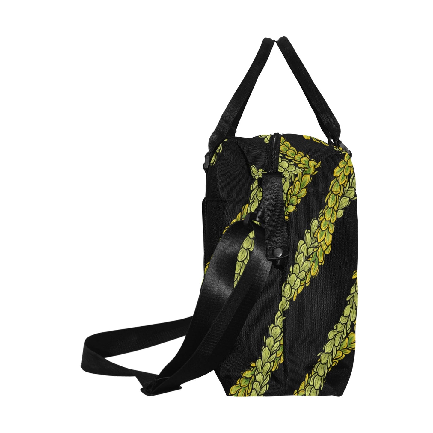 Pakalana Lei Hawaiian Print Design Duffle Bag with Trolley Sleeve - The Huaka'i Weekender Duffle