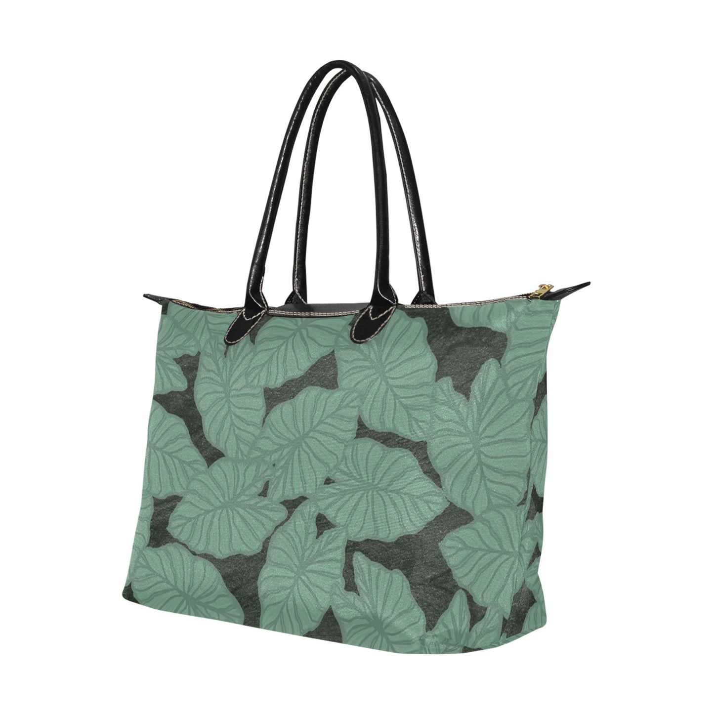Kalo Taro Hawaiian Print Green Watercolor Single Shoulder Handbag