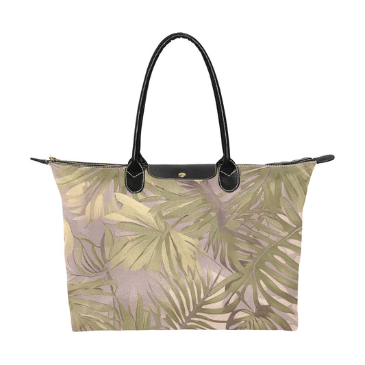 Hawaiian Tropical Print Soft Tones Single Shoulder Handbag