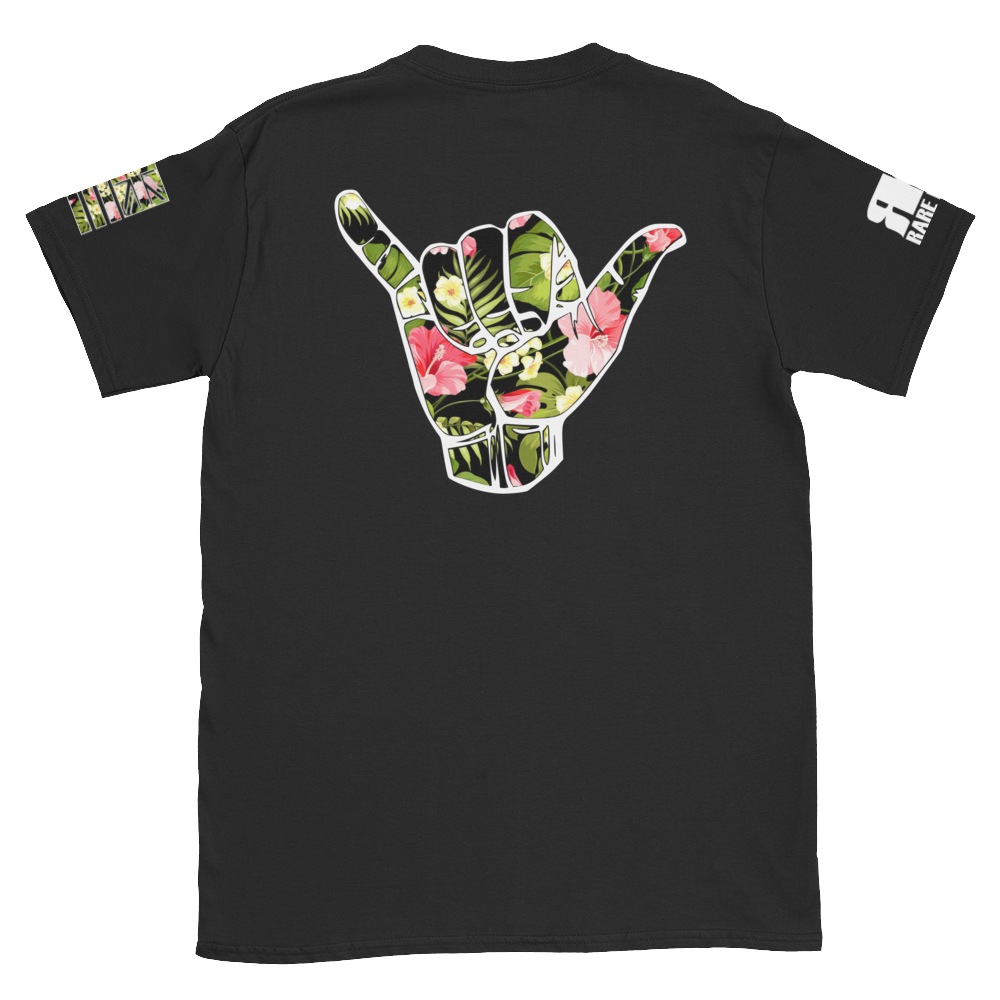 ALOHA Shaka Floral Short-Sleeve Unisex T-Shirt