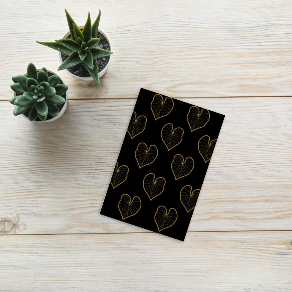 Kalo Leaf Postcard