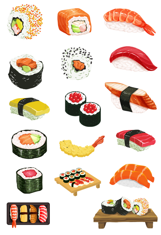 Sushi Lovers Sticker Sheet