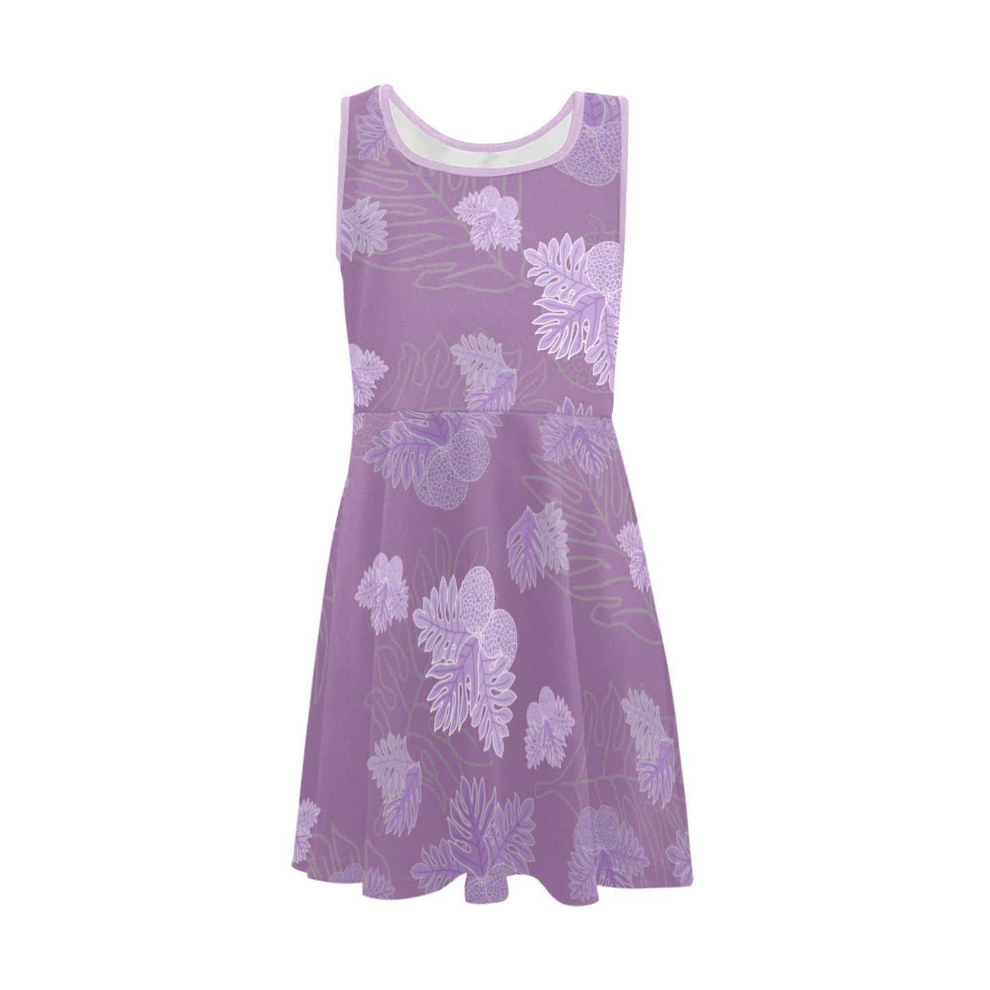 Ulu Breadfruit Girl's Sleeveless Dress, Lavender