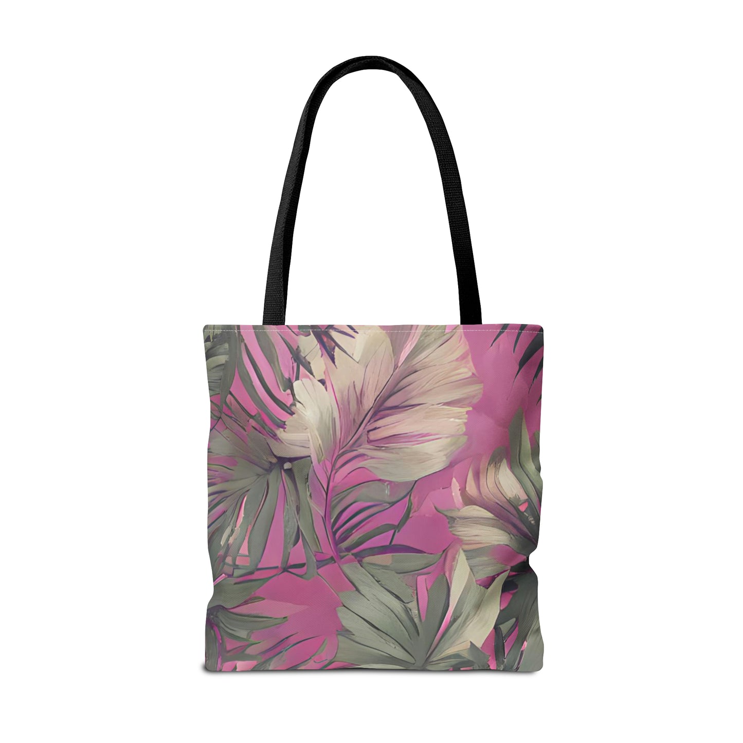 Hawaiian Tropical Print Pink Tones Tote Bag