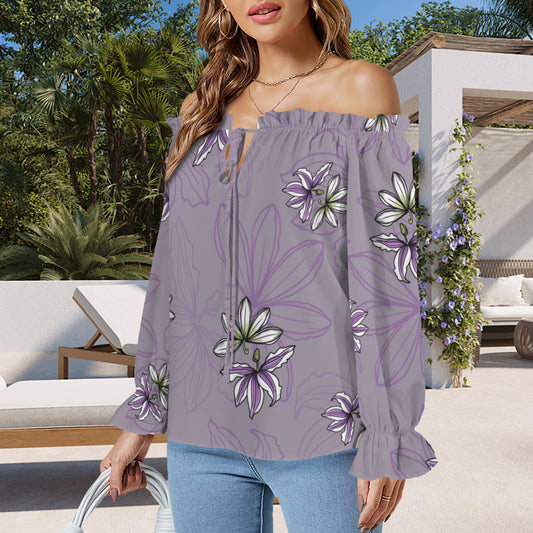 Kamalei Blouse in Naupaka - Lavender