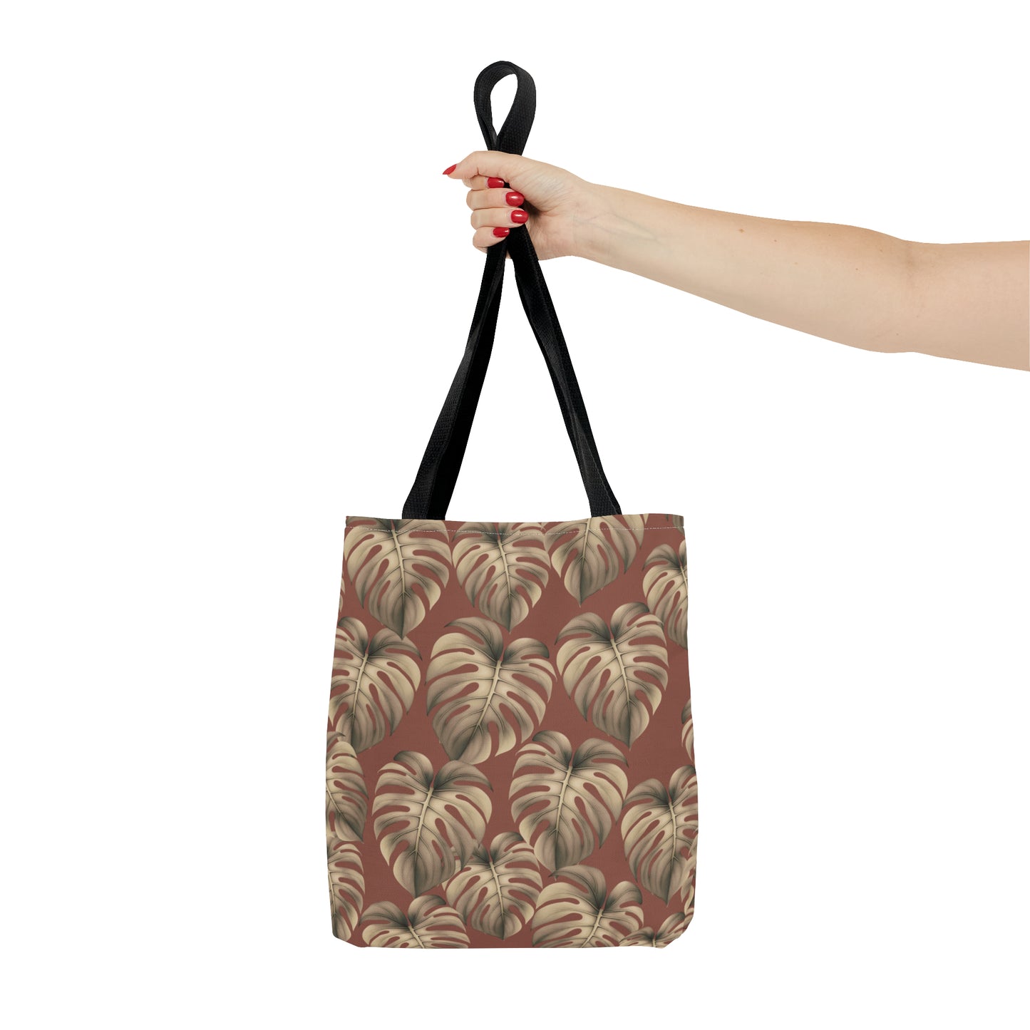 Monstera Mauve Tote Bag