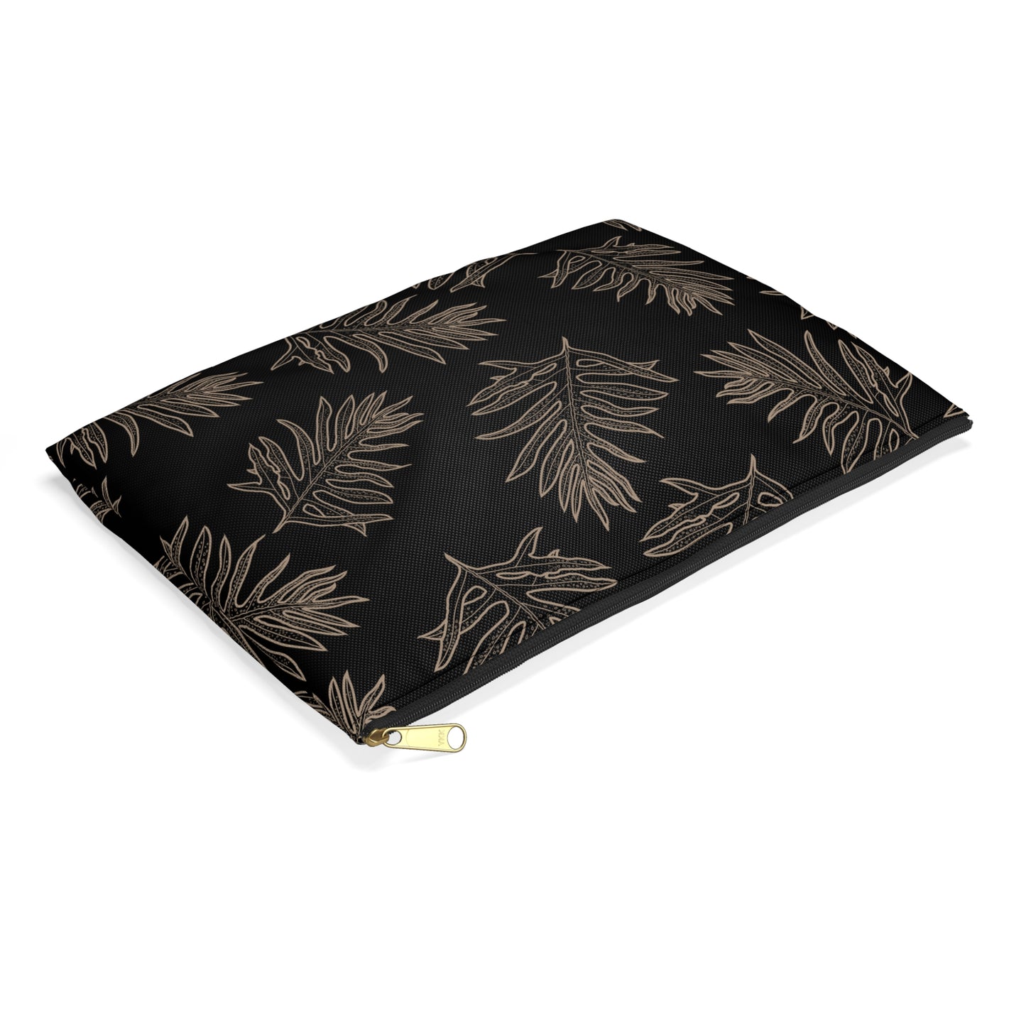 Lauae Fern - Black and Taupe Accessory Zip Pouch