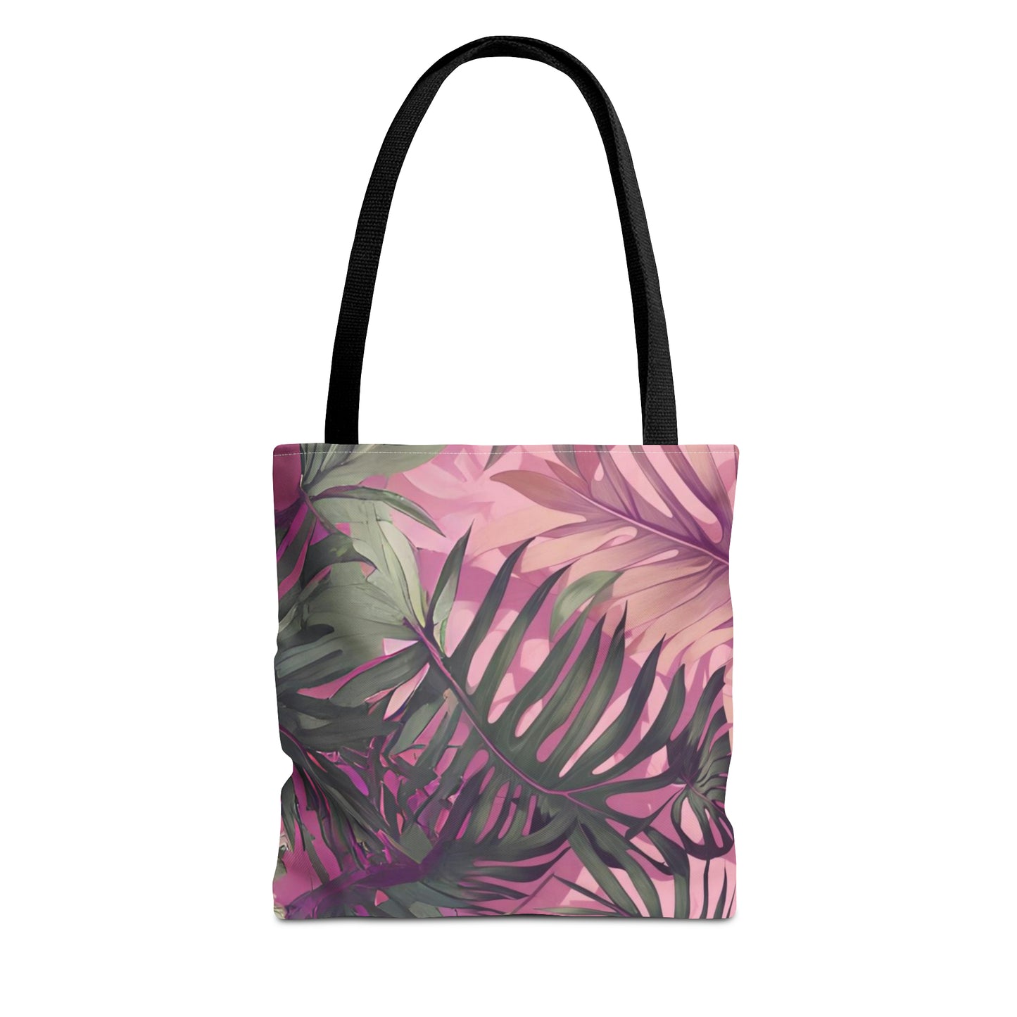 Hawaiian Tropical Print Pink Tones Tote Bag