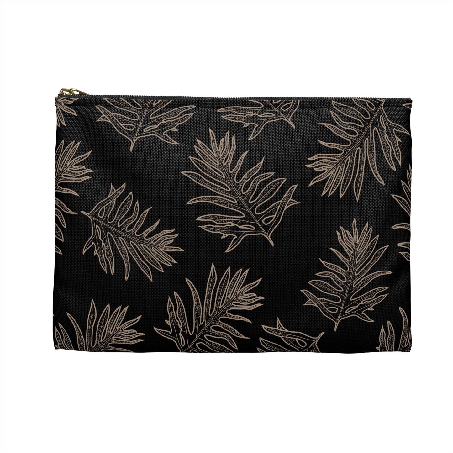 Lauae Fern - Black and Taupe Accessory Zip Pouch