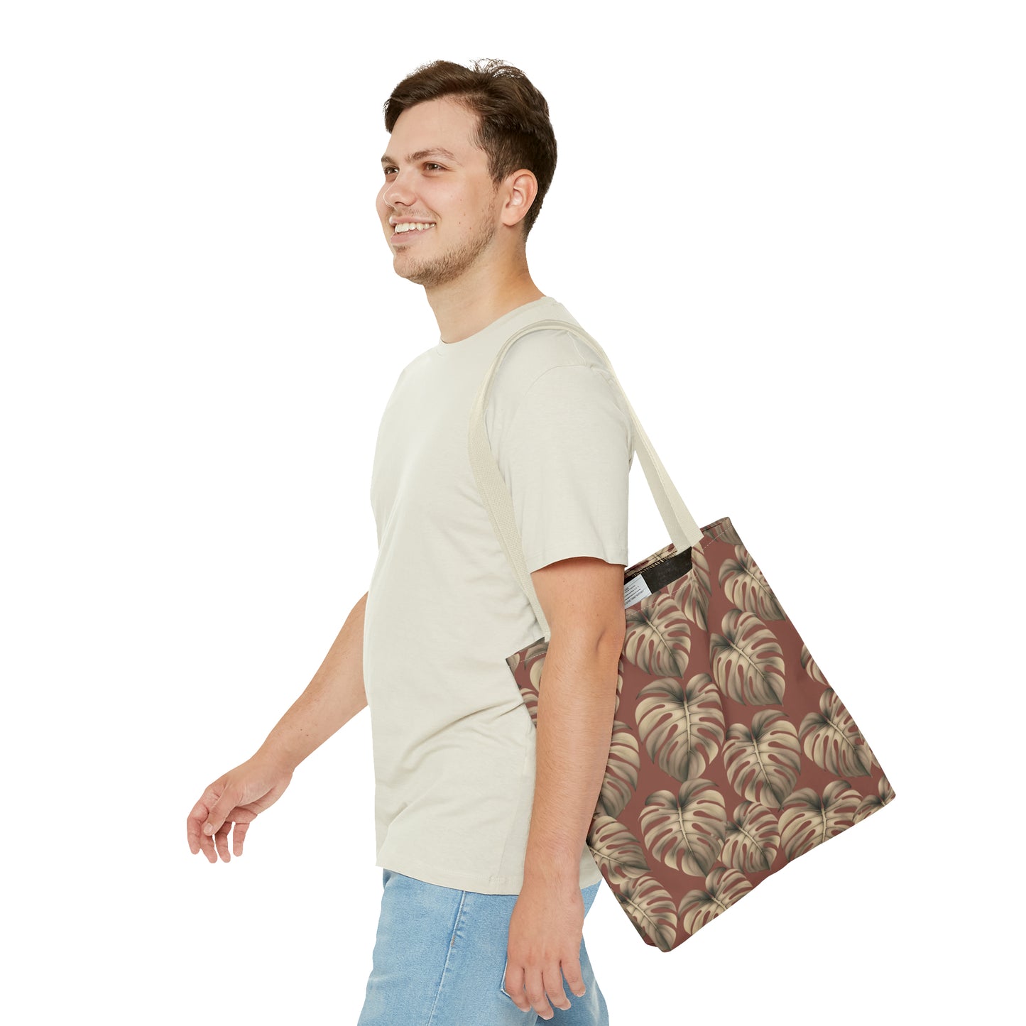 Monstera Mauve Tote Bag