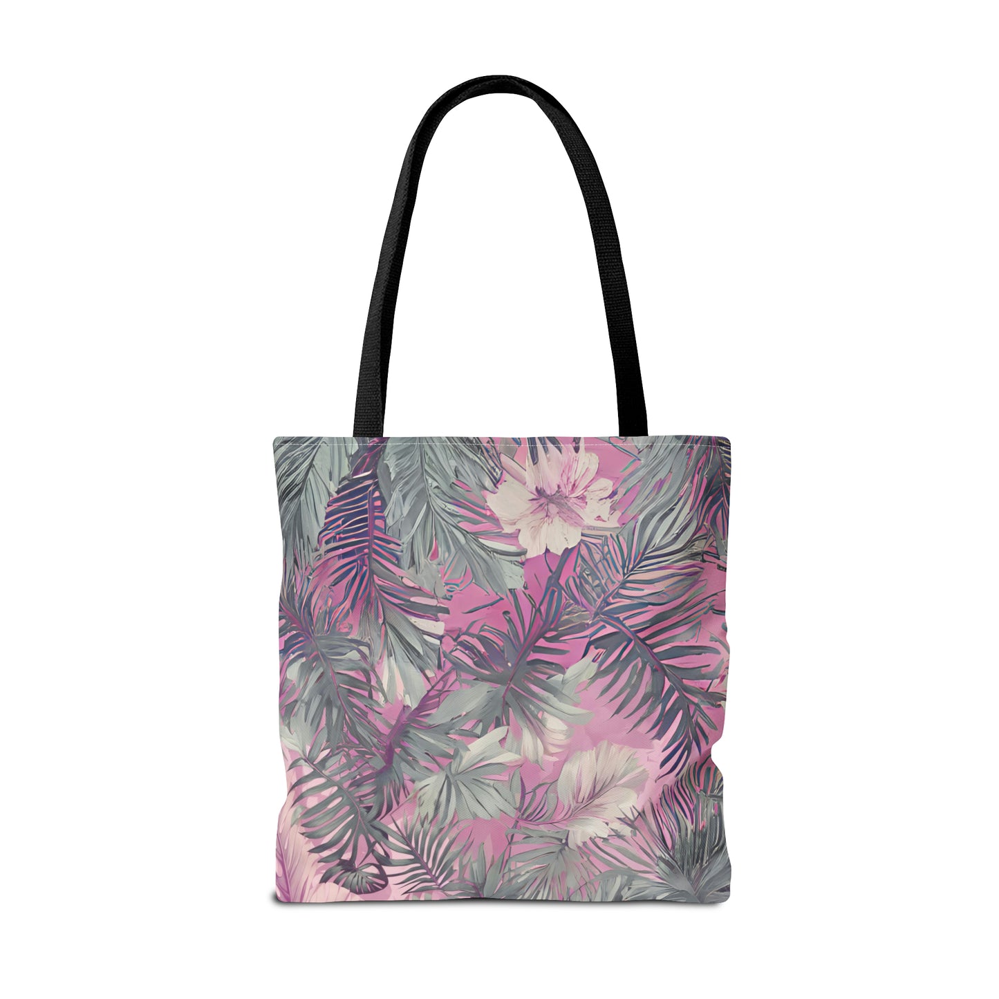 Hawaiian Tropical Print Soft Pink Tote Bag