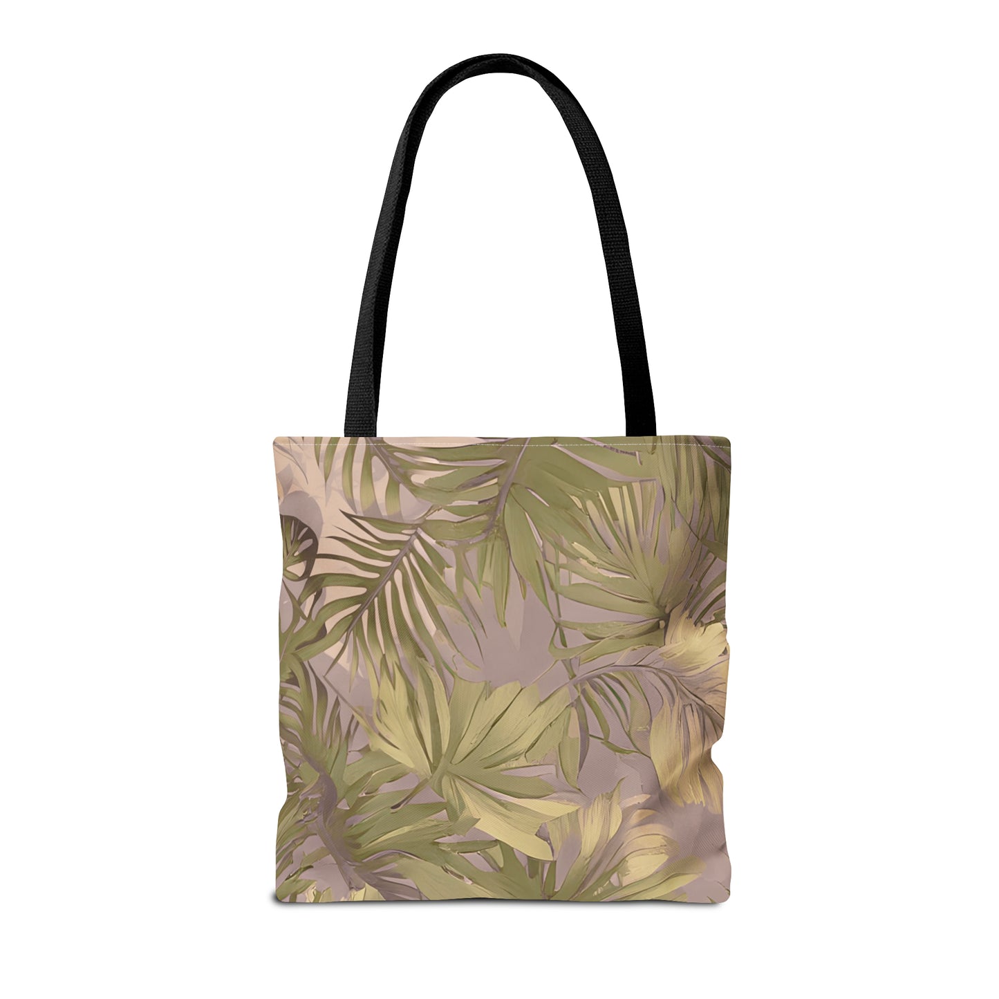 Hawaiian Tropical Print Soft Tones Tote Bag