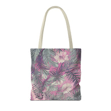 Load image into Gallery viewer, Hawaiian Tropical Print Soft Pink Tote Bag