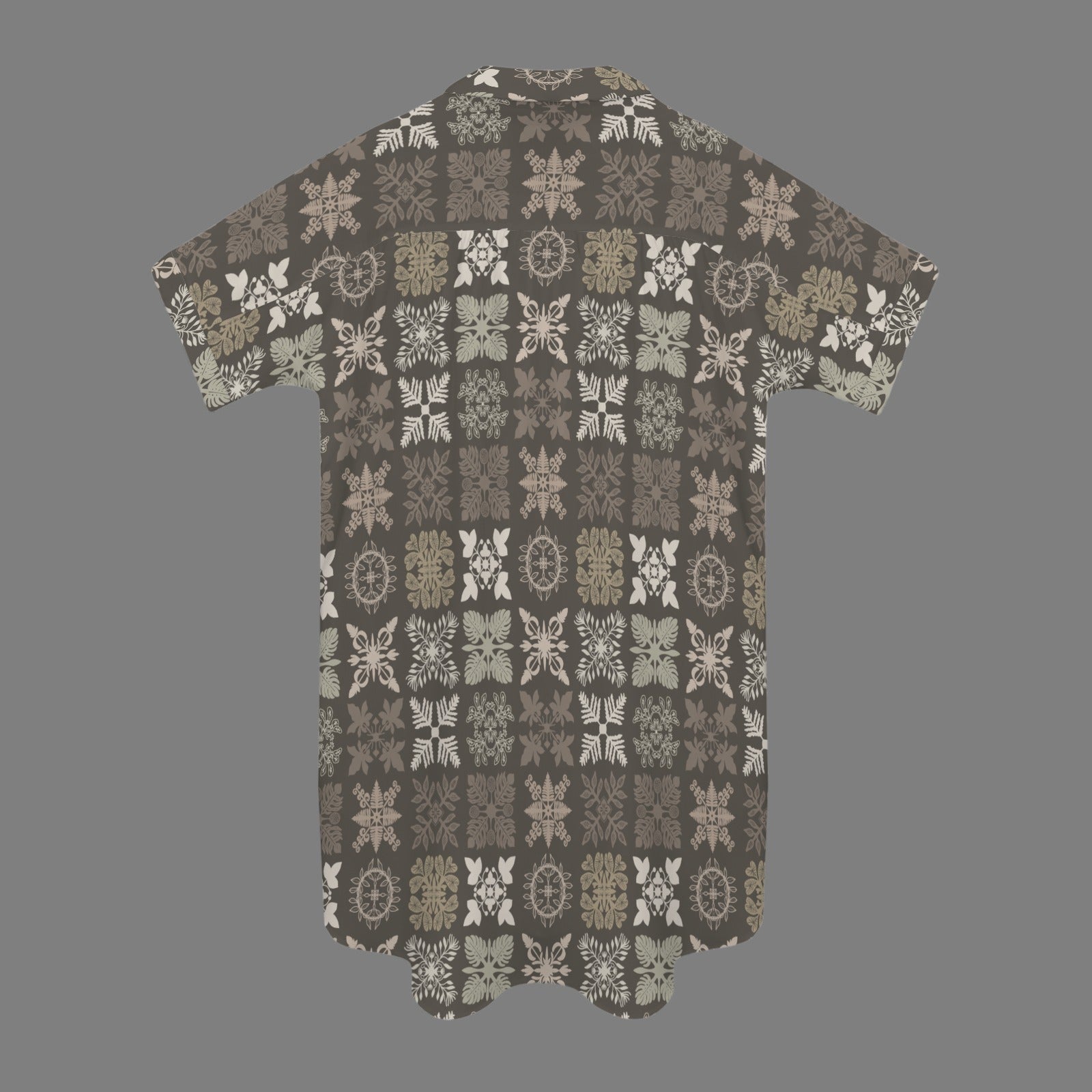 Kapa Kuiki Quilt Nani 2.0 Shirt Dress -  Taupe and Browns