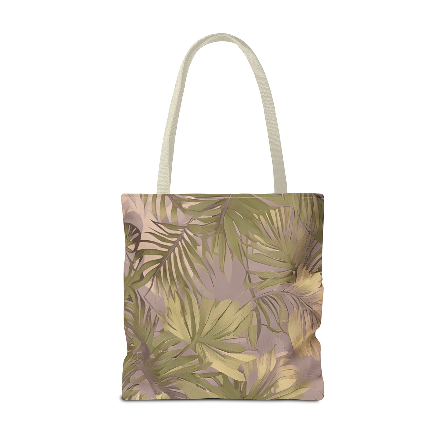 Hawaiian Tropical Print Soft Tones Tote Bag