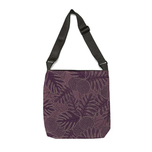 Copy of Hawaiian Tropical Print Soft Tones Adjustable Tote Bag