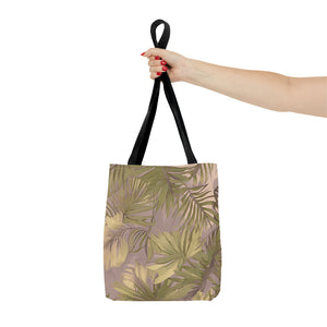 Hawaiian Tropical Print Soft Tones Tote Bag