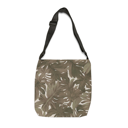 Monstera Neutral Adjustable Tote Bag